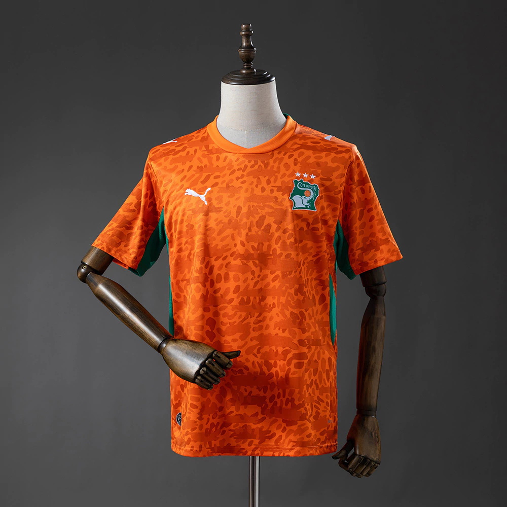 gmklsmlk Camisa Costa do Marfim Copa do Mundo 2026 Torcedor Laranja Puma - Imagem 1