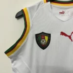 Camisa Regata Retrô Clássica Seleção Camarões Away 2002 Branca Puma - Imagem 2