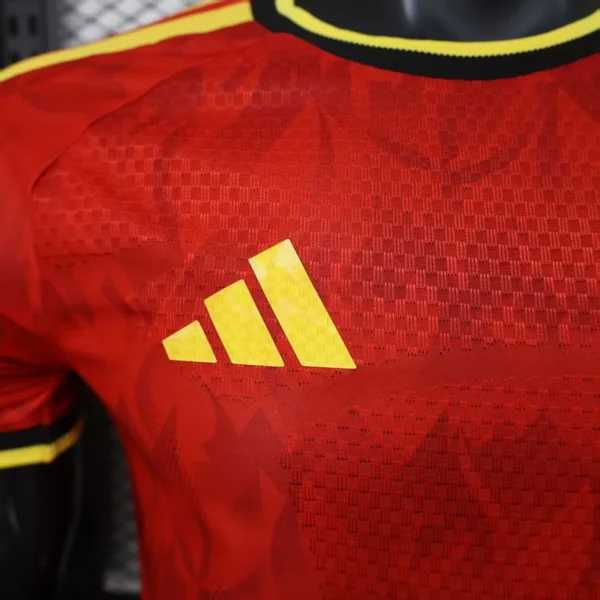 Camisa Seleção Bélgica Home Versão Jogador Copa Do Mundo 2026 Vermelho Adidas - Imagem 3