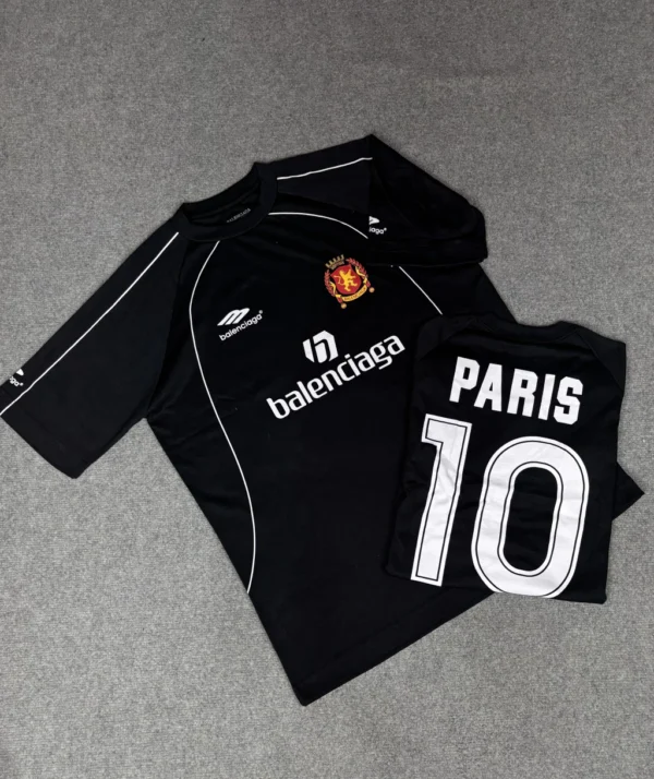 Camisa Balenciaga Oversized Preta Luxo Soccer - Imagem 8
