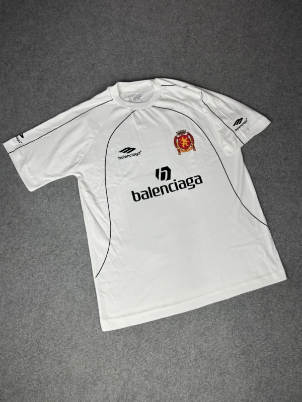 Camisa Balenciaga Oversized Branco Luxo Soccer - Imagem 3