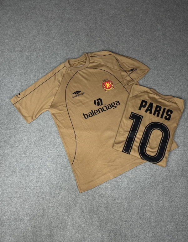 Camisa Balenciaga Oversized Dourada Luxo Soccer - Imagem 4