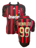 Camisa Retrô Milan Home 2006/2007 Ronaldo 99 Adidas - Imagem 2
