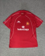 Camisa Balenciaga Oversized Vermelha Luxo Soccer