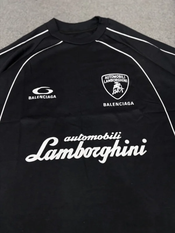 Camisa Balenciaga Lamborghini Oversized Preta Luxo Soccer - Imagem 4
