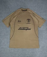 Camisa Balenciaga Lamborghini Oversized Dourada Luxo Soccer