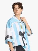 Camisa Bringback Remixed Argentina Oversized Branca Adidas - Imagem 3