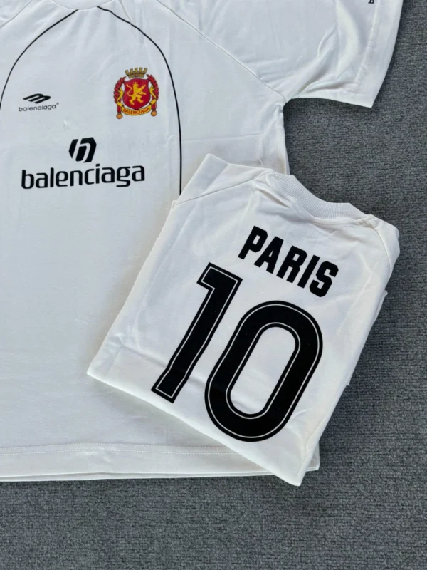 Camisa Balenciaga Oversized Branco Luxo Soccer - Imagem 8