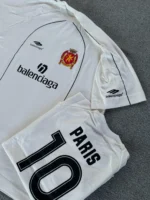 Camisa Balenciaga Oversized Branco Luxo Soccer - Imagem 6