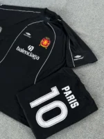 Camisa Balenciaga Oversized Preta Luxo Soccer - Imagem 7