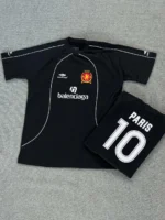 Camisa Balenciaga Oversized Preta Luxo Soccer - Imagem 3