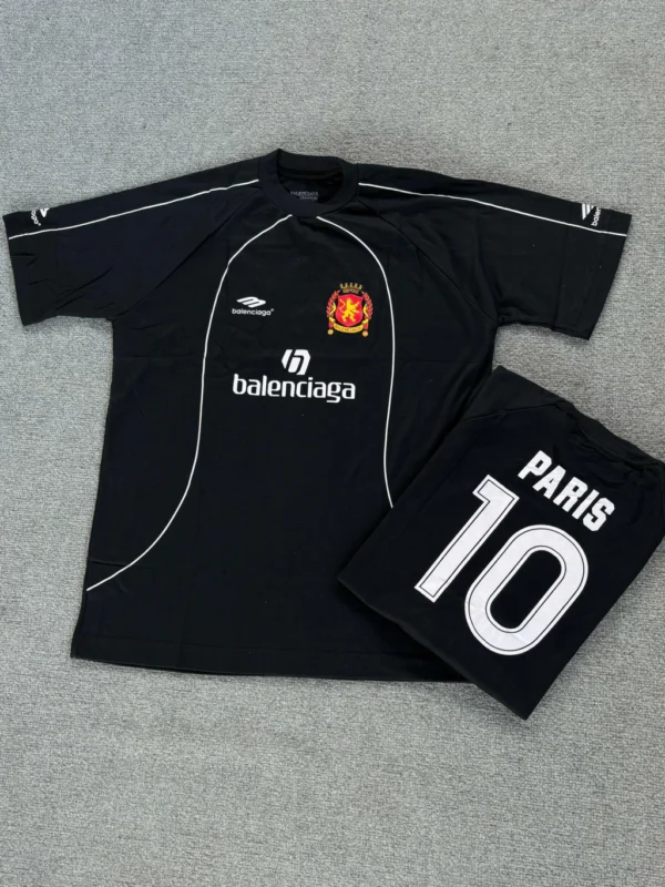 Camisa Balenciaga Oversized Preta Luxo Soccer - Imagem 3