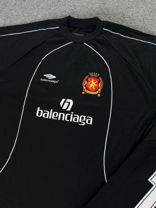 Camisa Balenciaga Oversized Preta Luxo Soccer - Imagem 6