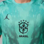 Camisa Brasil Seleção Brasileira Goleiro Torcedor Copa do Mundo 2026 Jordan Verde Nike - Imagem 2