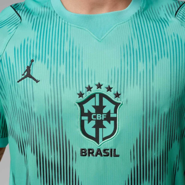 Camisa Brasil Seleção Brasileira Goleiro Torcedor Copa do Mundo 2026 Jordan Verde Nike - Imagem 2