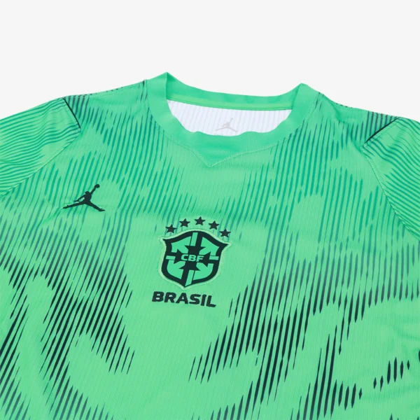 Camisa Brasil Seleção Brasileira Goleiro Torcedor Copa do Mundo 2026 Jordan Verde Nike - Imagem 3