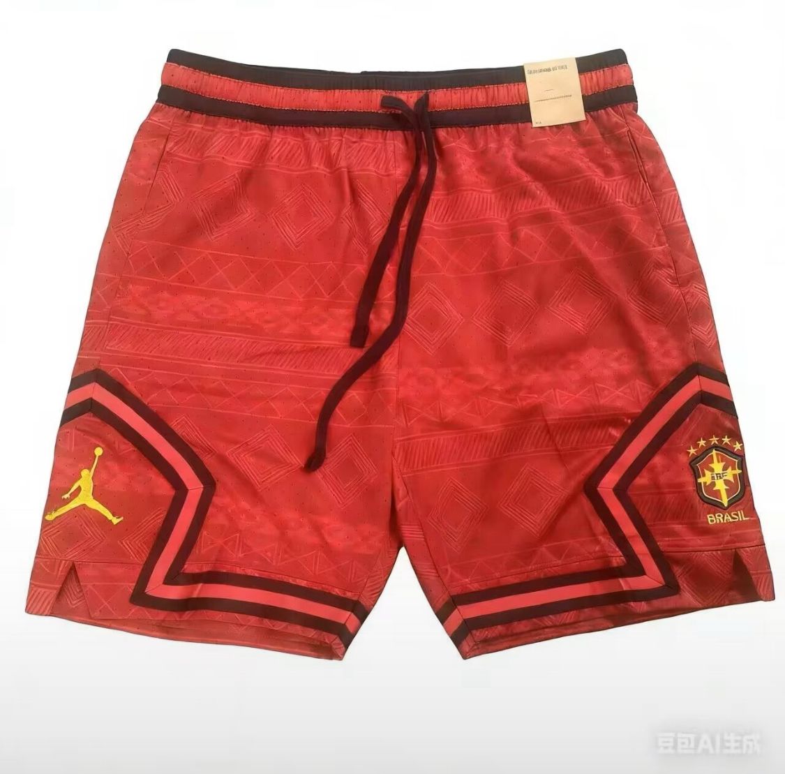 Calção Concept Basquete Seleção Brasil Copa do Mundo 2026 Vermelha Jordan