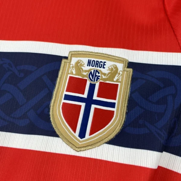 Camisa Seleção Noruega Home Versão Torcedor Copa Do Mundo 2026 Vermelha Nike - Imagem 5