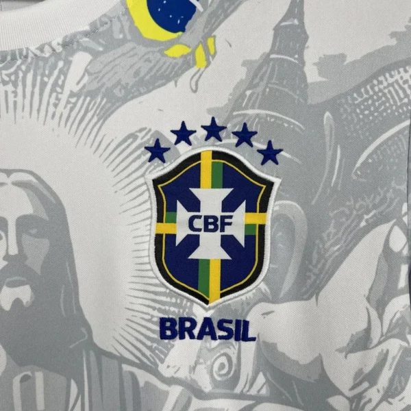 Camisa Brasil Seleção Brasileira Concept Cristo Redentor Versão Torcedor Masculina Branca 2026 Nike - Imagem 4