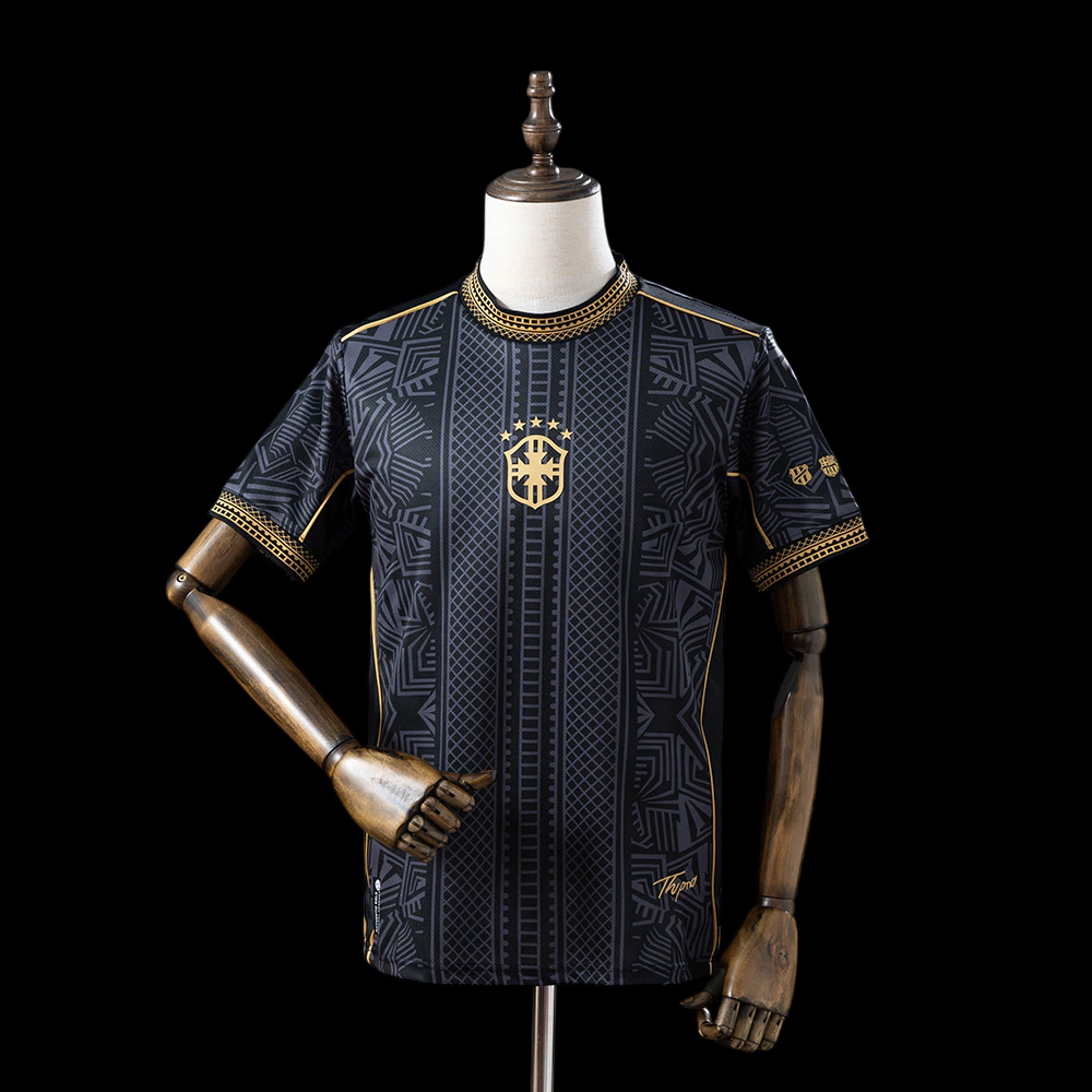 Camisa Brasil Seleção Brasileira Concept Especial Neymar Jr. Versão Torcedor Preto 2025 Nike