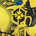 Camisa Brasil Seleção Brasileira Concept Cristo Redentor Versão Torcedor Amarelo 2025 Nike - Imagem 3