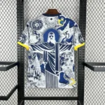 Camisa Brasil Seleção Brasileira Concept Cristo Redentor Versão Torcedor Azul 2025 Nike - Imagem 4