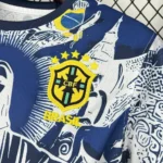 Camisa Brasil Seleção Brasileira Concept Cristo Redentor Versão Torcedor Azul 2025 Nike - Imagem 2