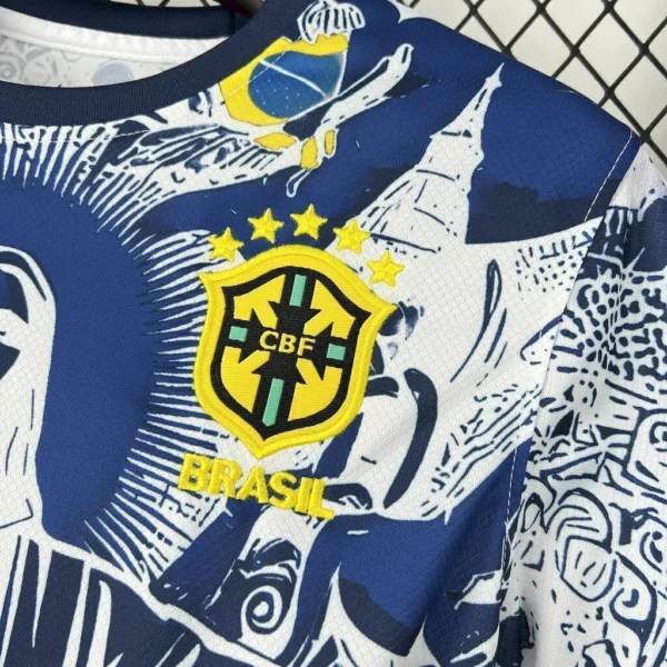Camisa Brasil Seleção Brasileira Concept Cristo Redentor Versão Torcedor Azul 2025 Nike - Imagem 2