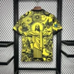 Camisa Brasil Seleção Brasileira Concept Cristo Redentor Versão Torcedor Amarelo 2025 Nike - Imagem 6