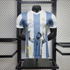 Camisa Seleção Argentina AFA Home Versão Jogador 2024/25 - La Pulga Messi Adidas